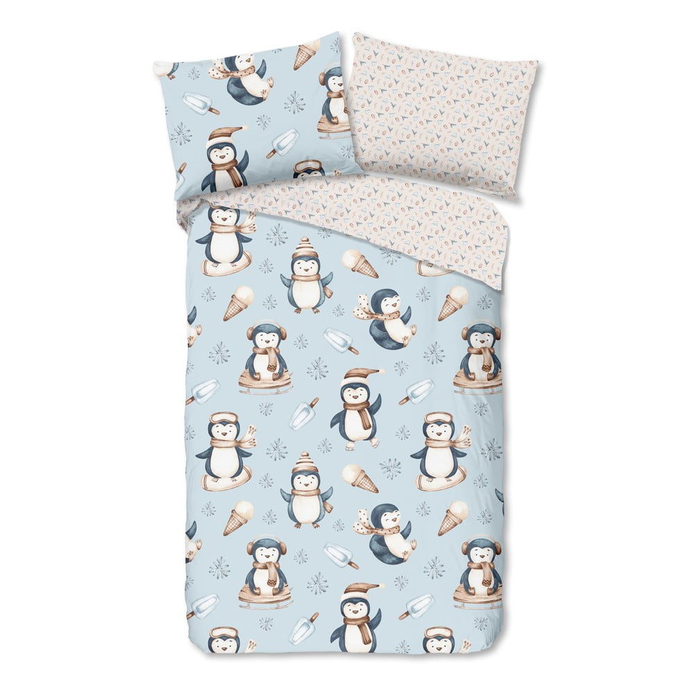 Lenjerie de pat pentru copii din flanelă pentru pat de o persoană 140x200 cm Jani – Good Morning