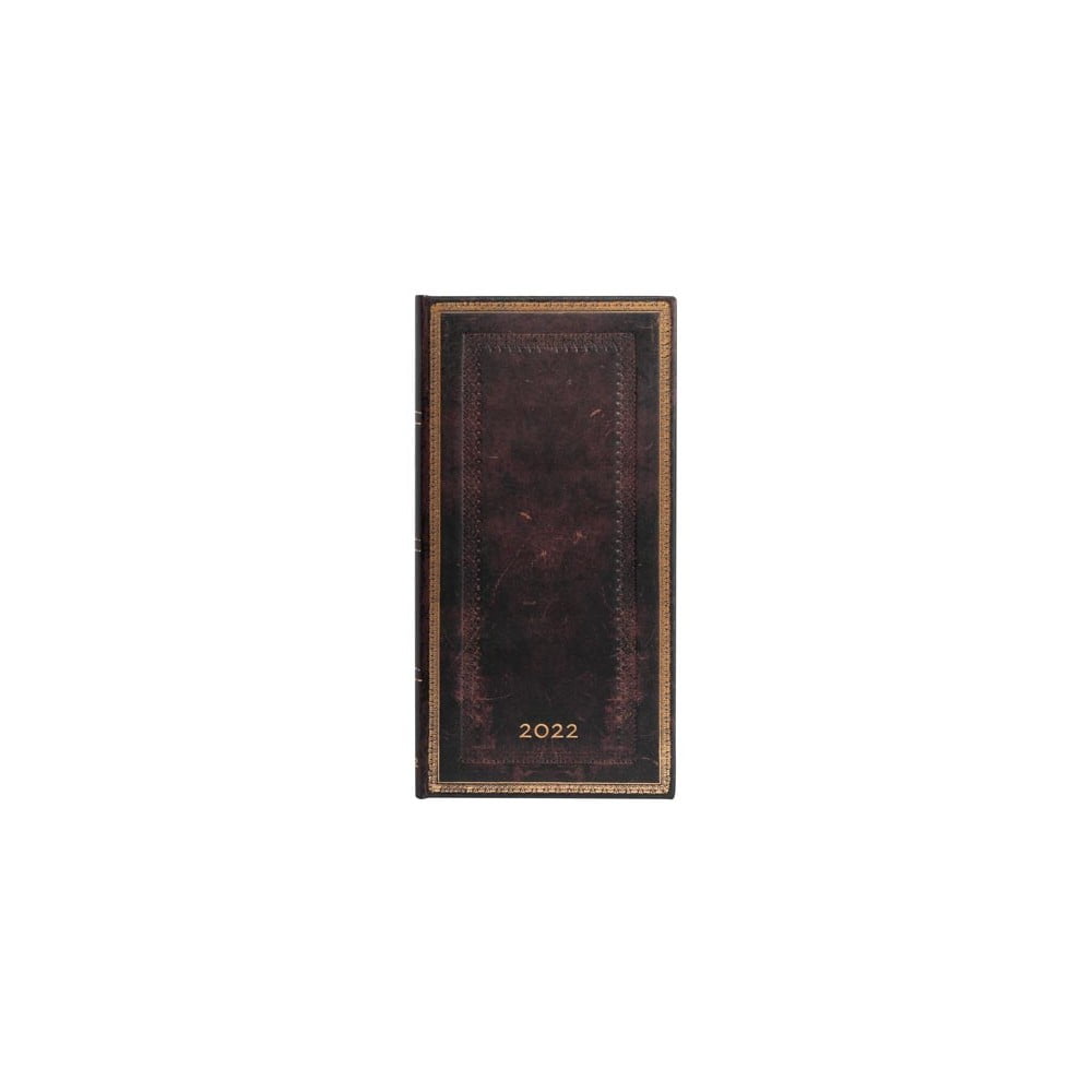 Agendă săptămânală pentru 2022 paperblanks black moroccan, 9,5x18 cm