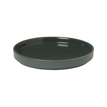Farfurioară din ceramică blomus pilar, ø 14 cm, verde închis