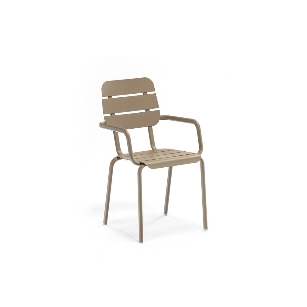 Set 4 scaune metalice cu cotiere Ezeis Alicante, maro bonami.ro