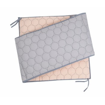 Husă protectie din bumbac pentru pătuț nattiot dots, 35 x 190 cm