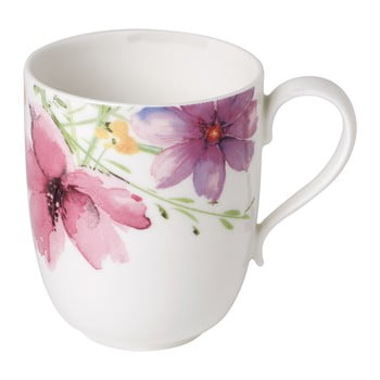Cană din porțelan villeroy & boch mariefleur tea, 430 ml, motiv floral, multicolor