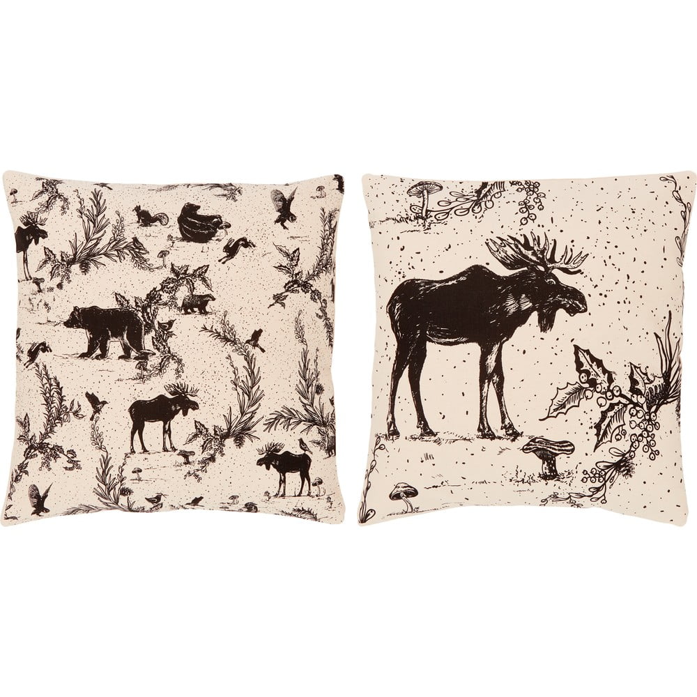 Set 2 fețe de pernă decorative 45x45 cm Animal Toile - Westwing Collection