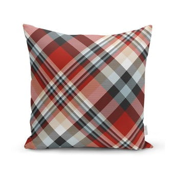 Față de pernă decorativă minimalist cushion covers flannel, 35 x 55 cm, roșu