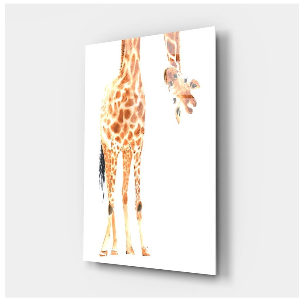 Tablou din sticlă Insigne Giraffe, 46 x 72 cm