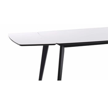 Extensie pentru masă Rowico Griffin, 90 x 45 cm, negru - alb