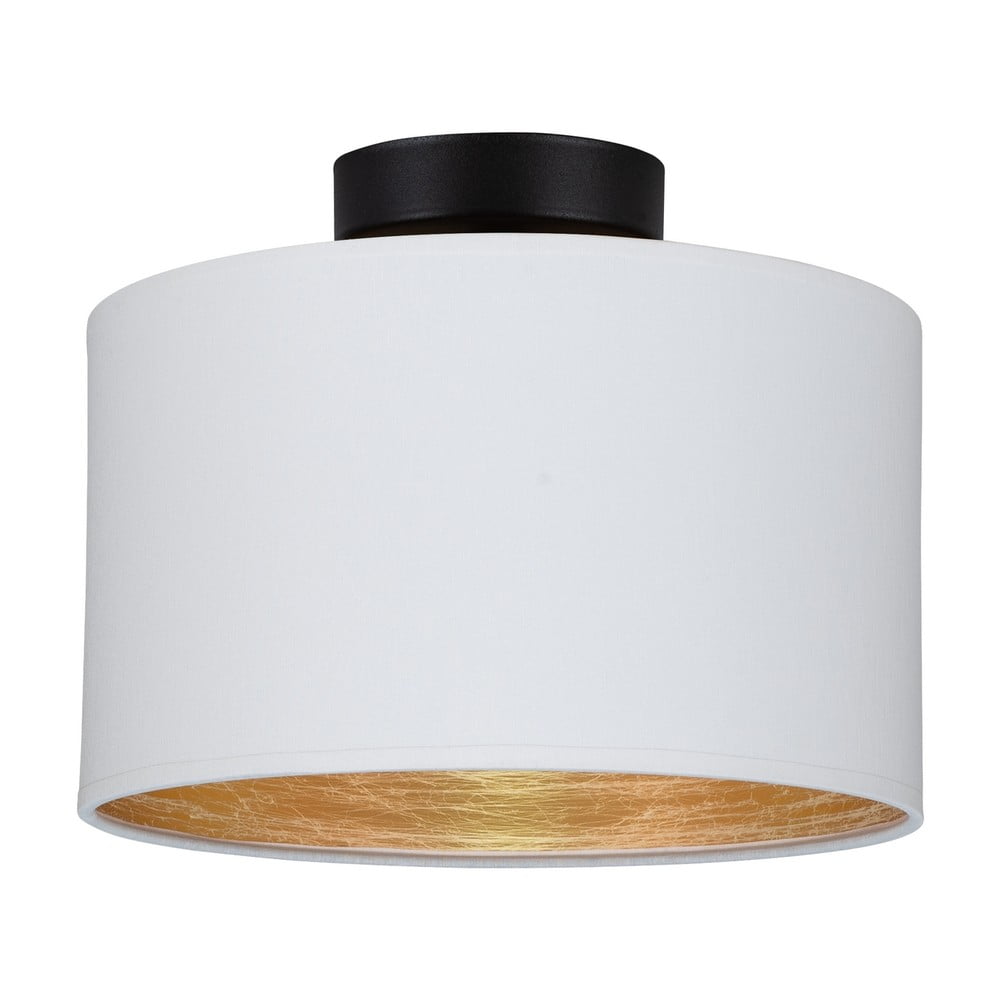 Plafonieră cu detaliu auriu bulb attack tres s, ⌀ 25 cm, alb
