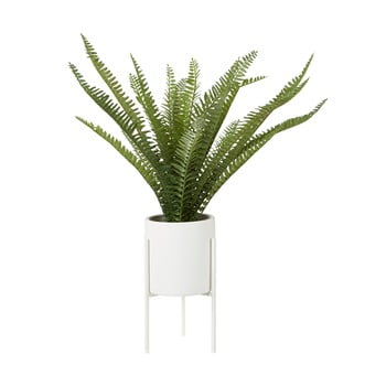 Ferigă artificială în ghiveci alb premier housewares fiori