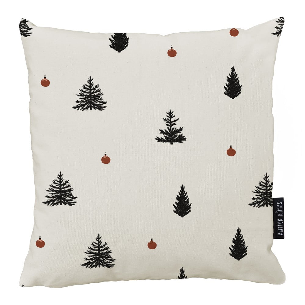 Pernă decorativă de crăciun 50x50 cm black trees - butter kings