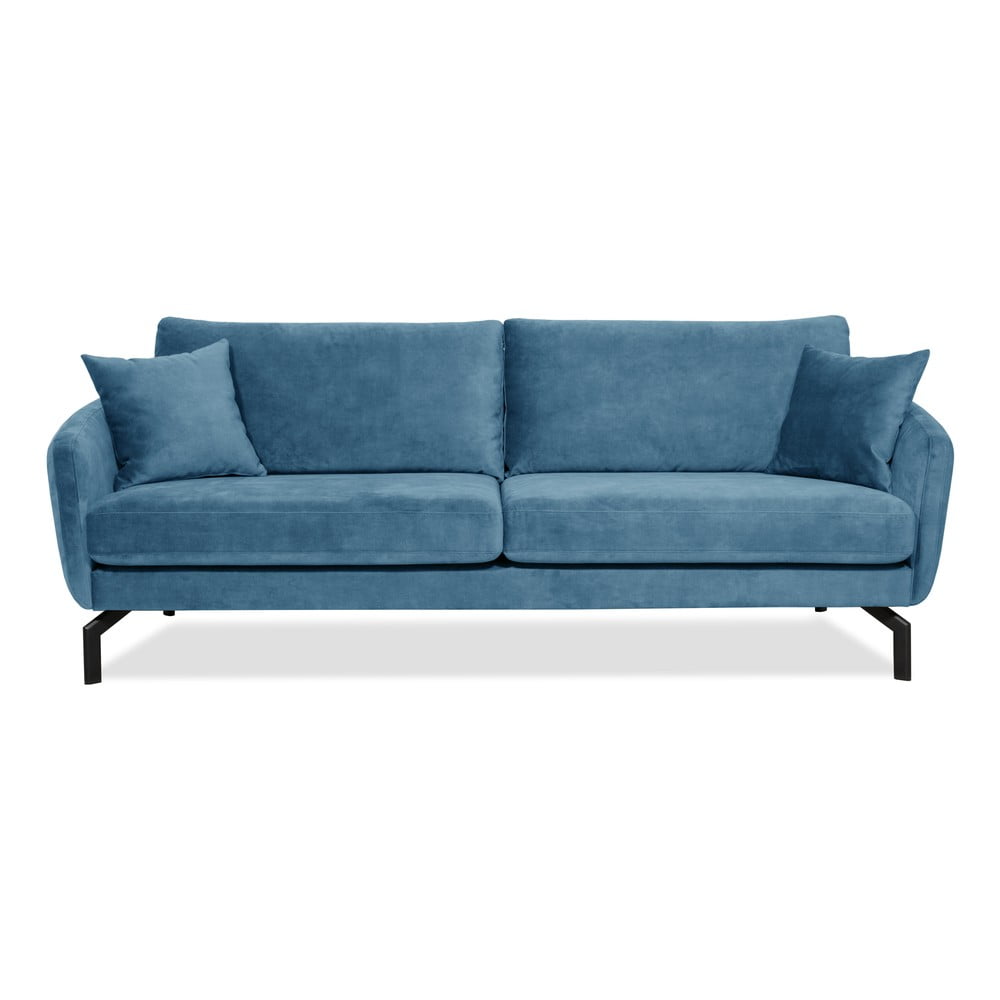 Canapea albastră din catifea 230 cm Magic – Scandic 230 imagine reduceri 2022