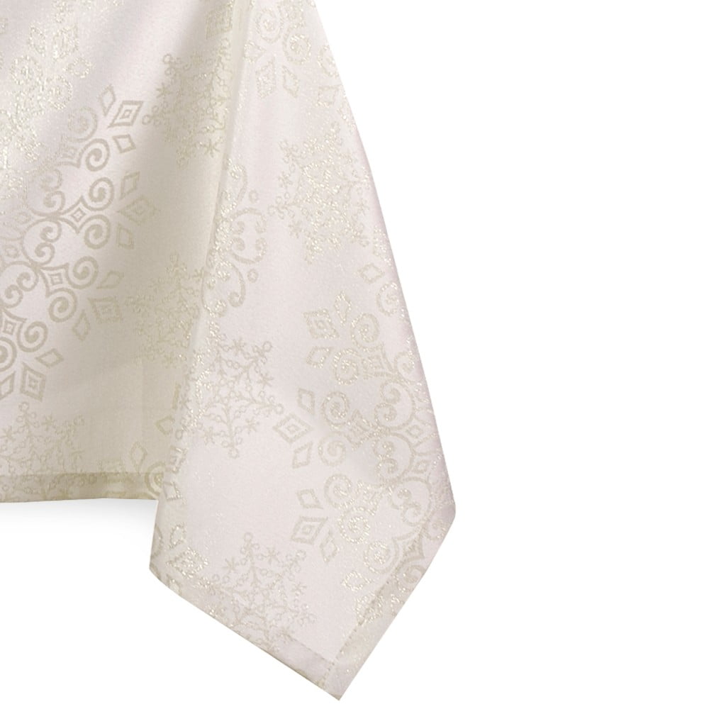 Față de masă cu model de crăciun ameliahome, 200 x 140 cm, bej