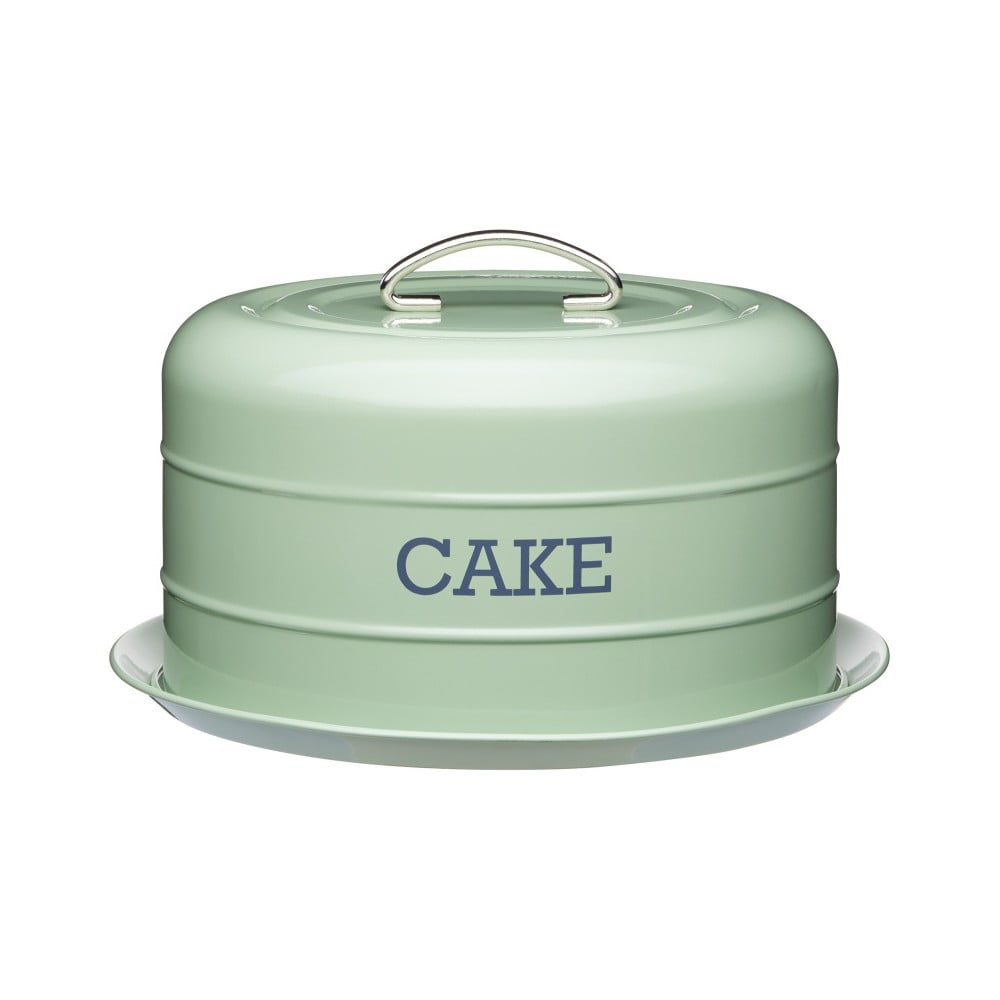 Cutie metalică rotundă pentru prăjituri Kitchen Craft Nostalgia, verde, ⌀ 28,5 cm bonami.ro imagine 2022