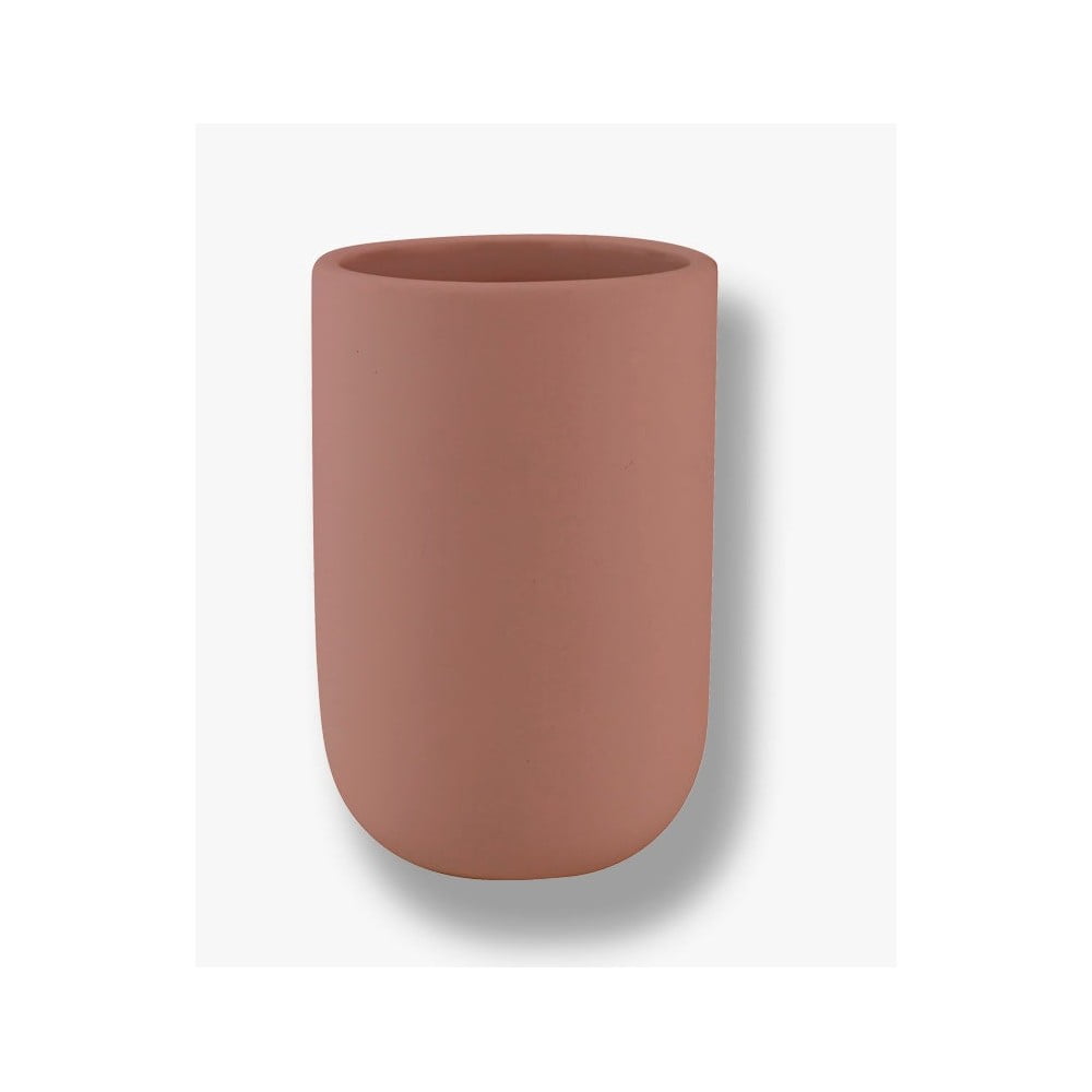 Perie de WC roz din ceramica Lotus a€“ Mette Ditmer Denmark