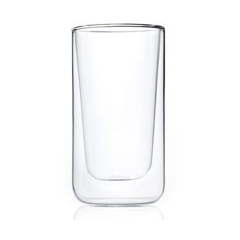 Set 2 pahare din sticlă dublă termorezistentă blomus latte macchiato, 320 ml