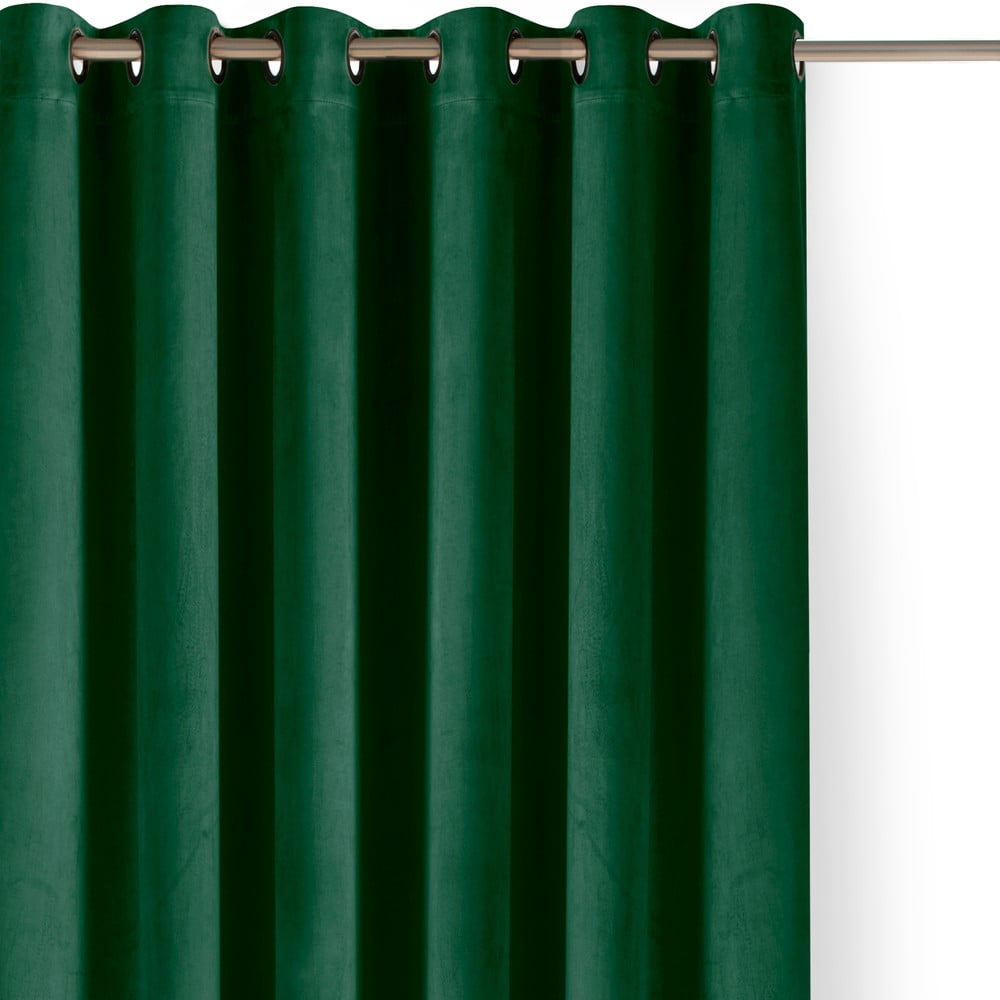 Draperie verde dimout (semi-opacă) din catifea 530x250 cm Velto – Filumi