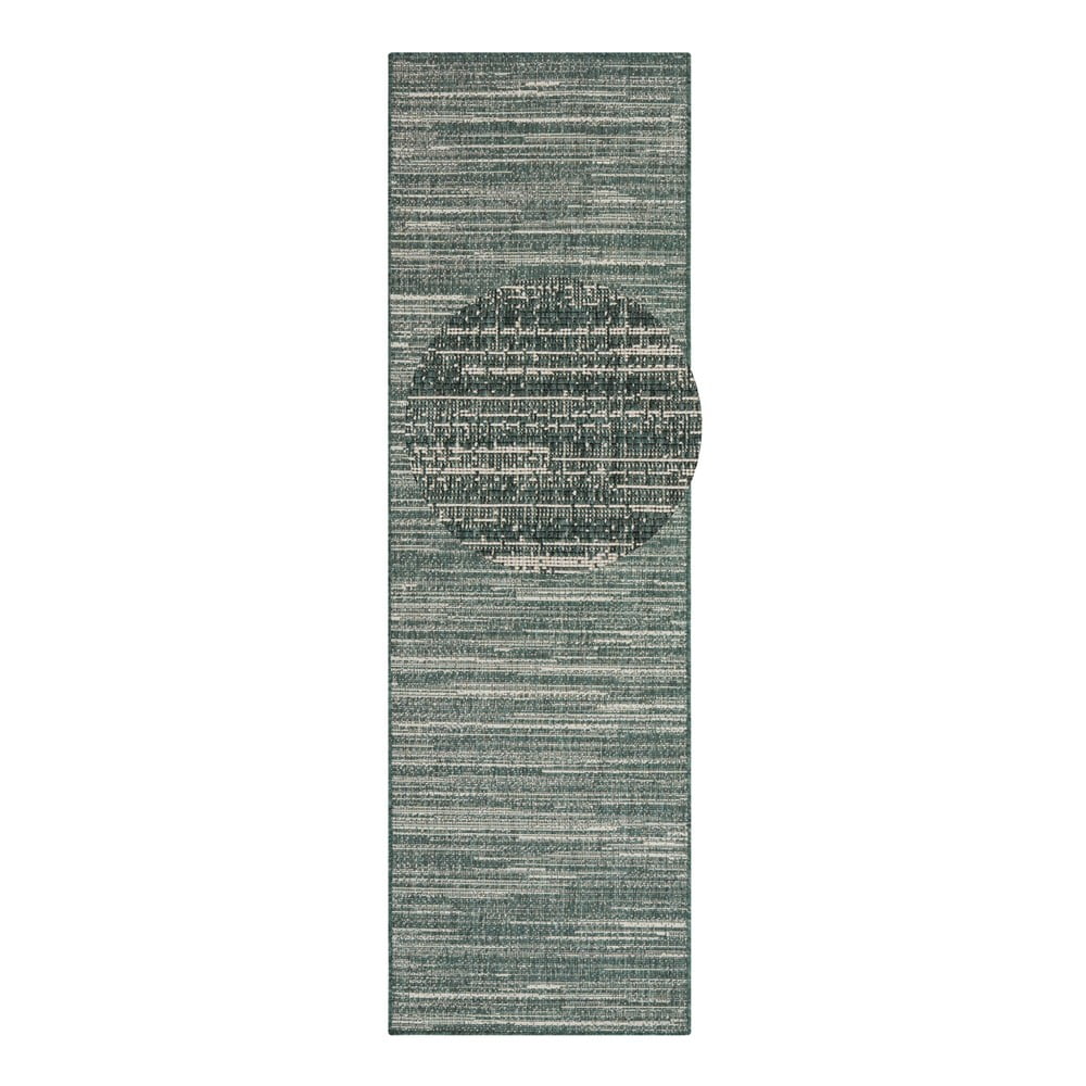 Covor de exterior verde de tip traversă 350x80 cm Gemini - Elle Decoration