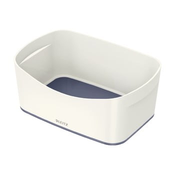 Cutie de birou leitz mybox, lungime 24,5 cm, alb - gri