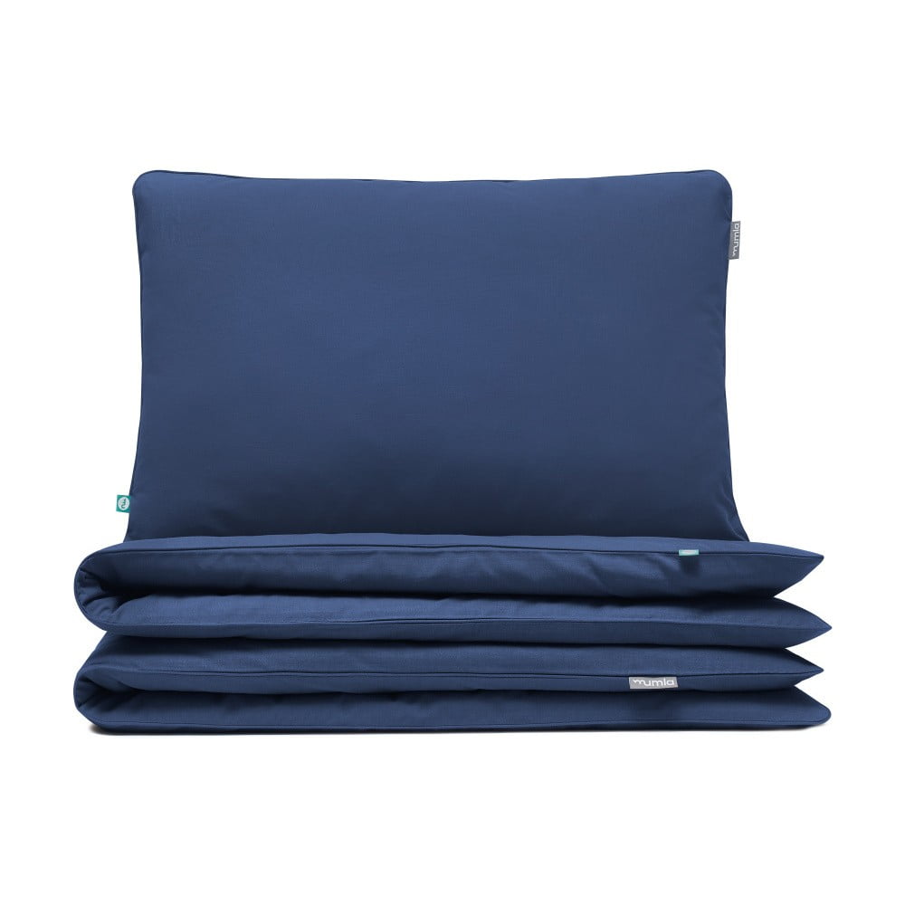 Lenjerie de pat Mumla Bedding Set, 140 x 200 cm, albastru închis