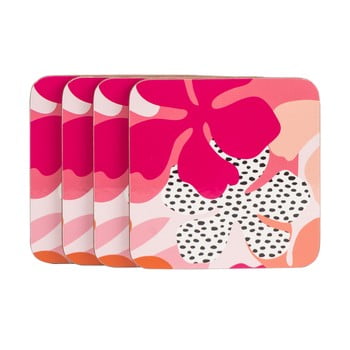 Suport pentru pahar navigate floral, roz