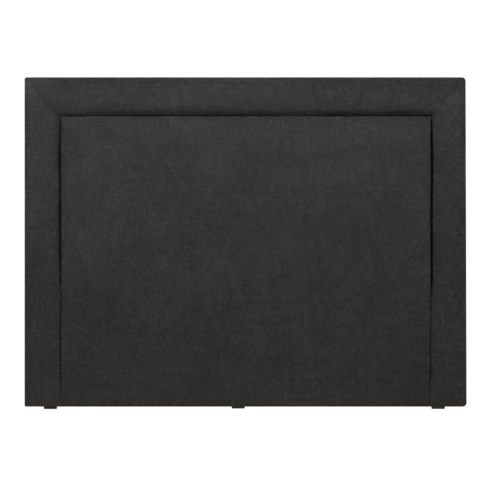 Tăblie de pat Mazzini Sofas Ancona, 140 x 120 cm, negru