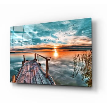 Tablou din sticlă insigne sunset, 72 x 46 cm