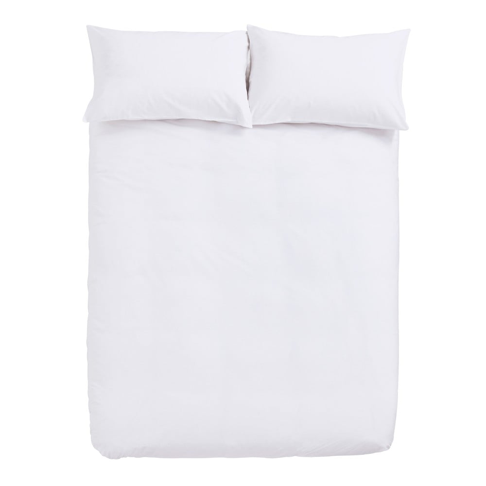 Lenjerie de pat albă din amestec de tencel pentru pat de o persoană 135x200 cm Cooling – Bianca