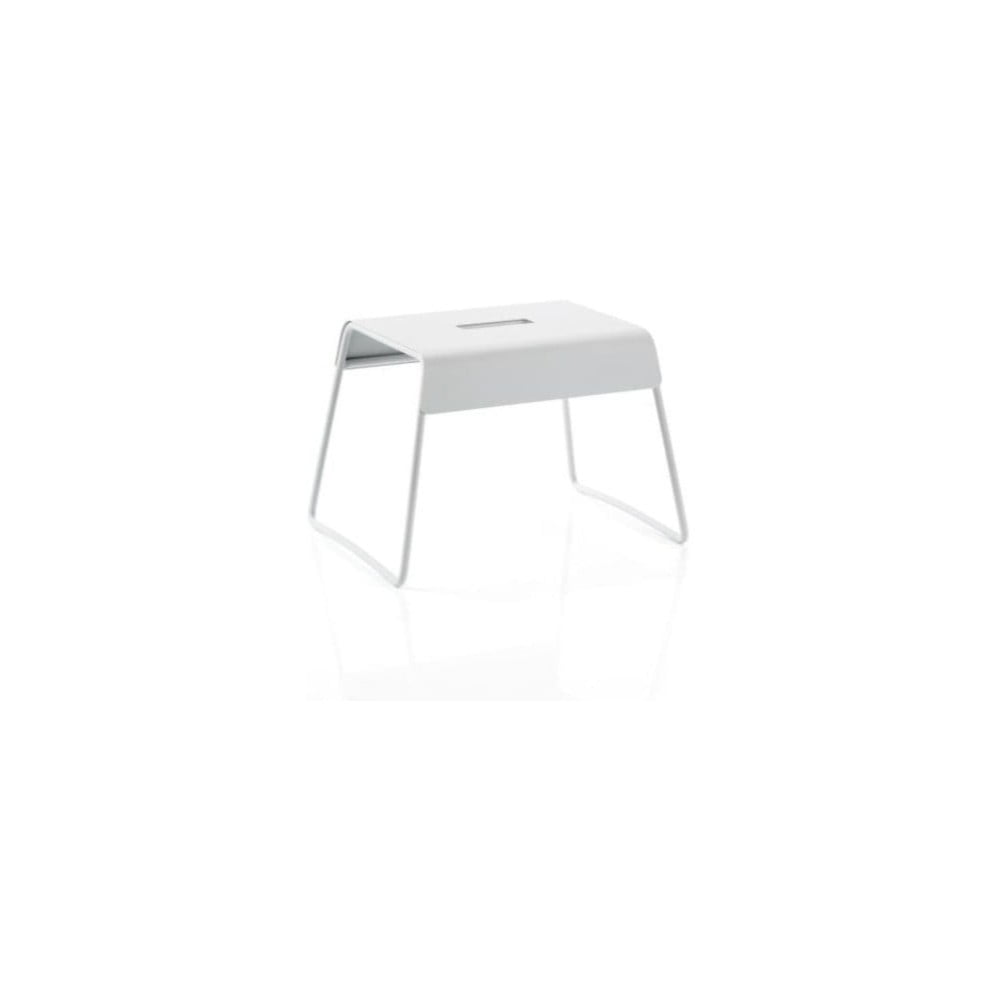 Scăunel din inox Zone A-Stool, gri deschis