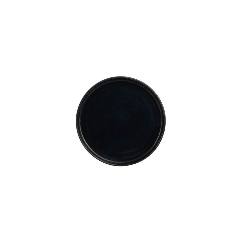 Farfurie mică din gresie Åoomi luna, ø 20 cm, negru