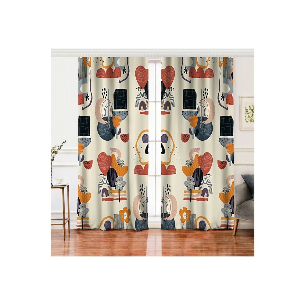 Set 2 draperii din amestec de bumbac Minimalist Home World, 140 x 260 cm bonami.ro imagine 2022