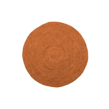 Covor de iută woood ross, ø 150 cm, maro
