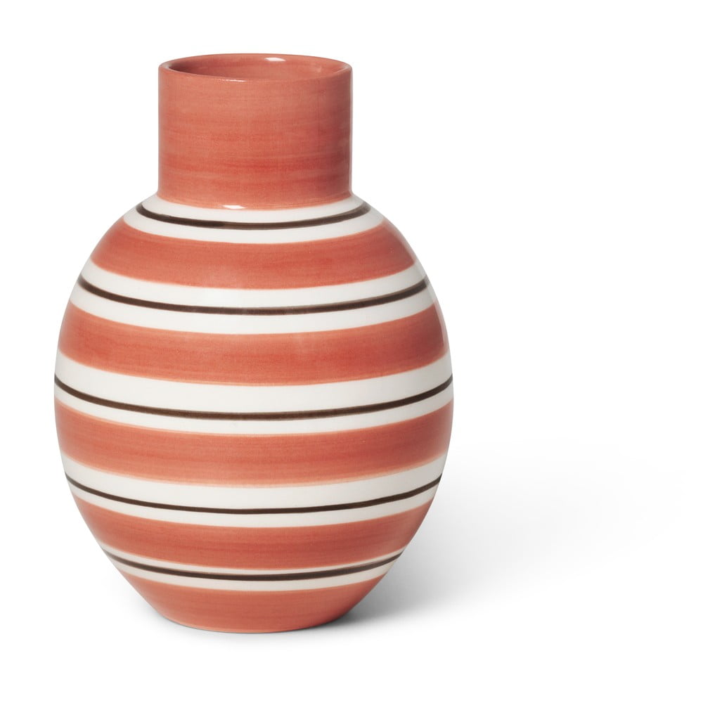 Vază din ceramică Kähler Design Nuovo, înălțime 14,5 cm, roz-alb bonami.ro