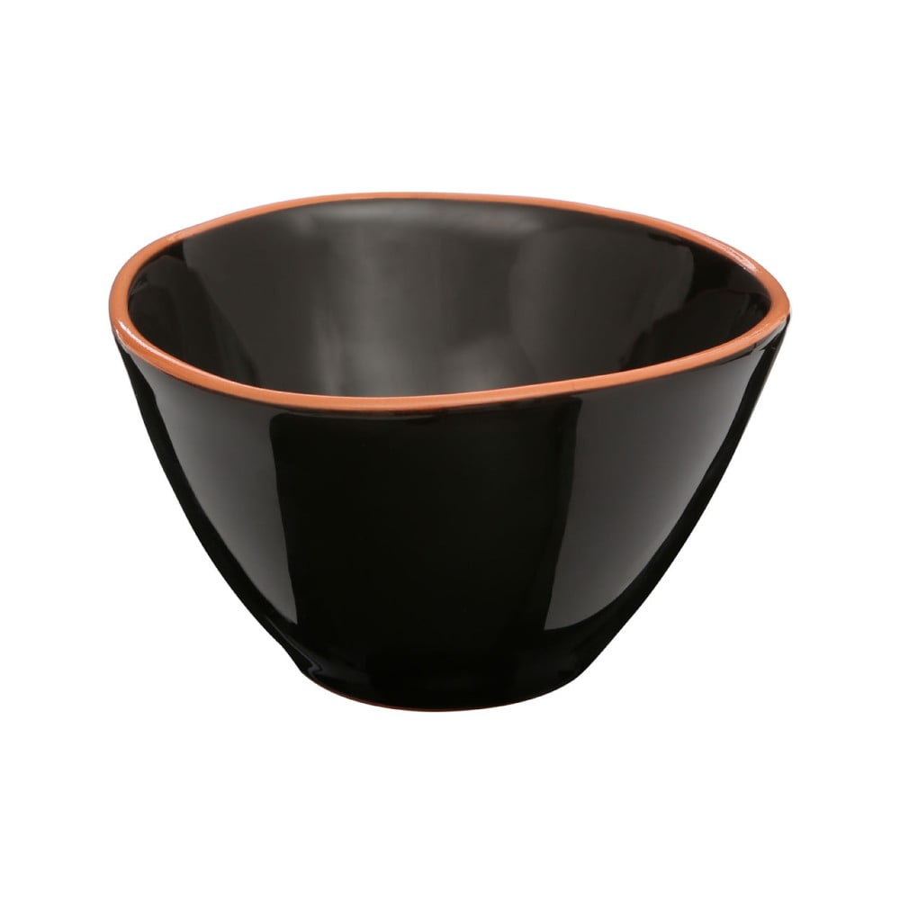 Bol din teracotă glazurată pentru cereale Premier Housewares Calisto, ⌀ 16 cm, negru