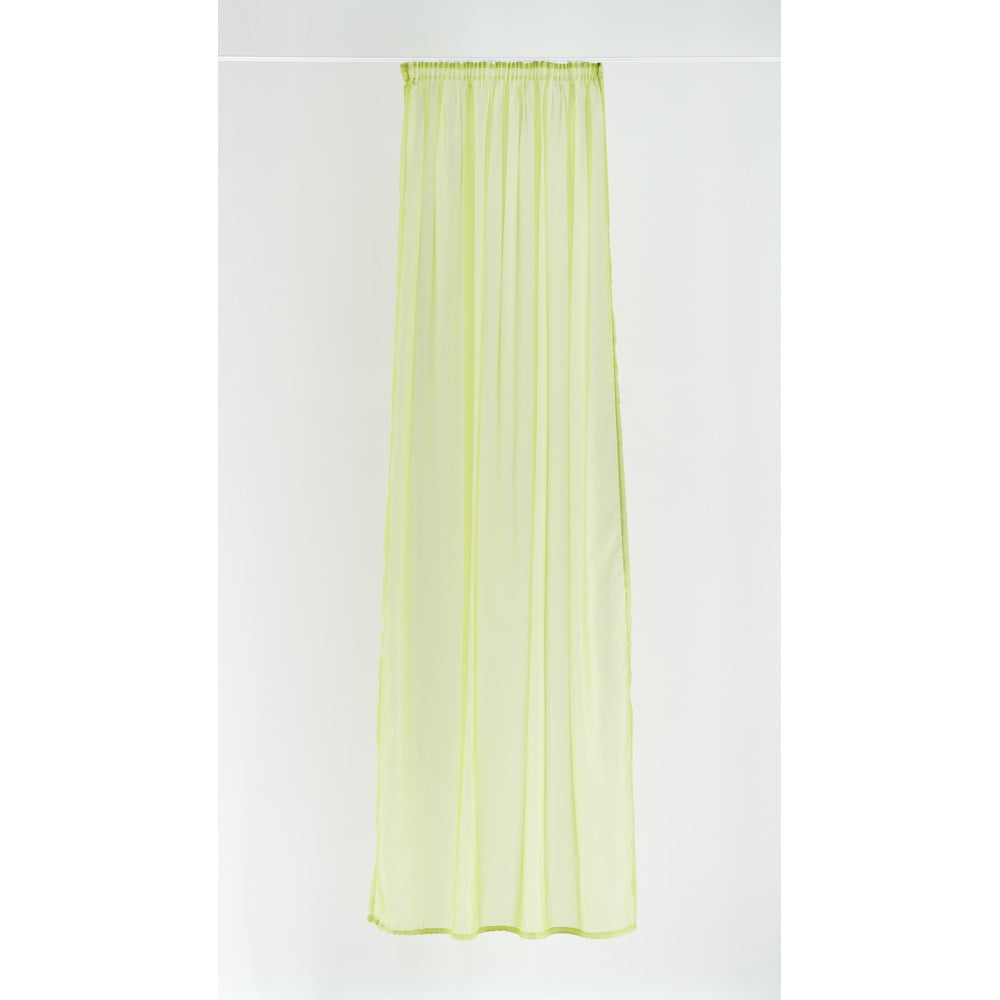 Perdea galbenă-verde 140x245 cm voile – mendola fabrics