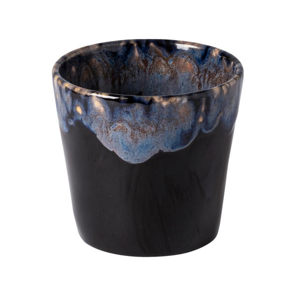 Ceașcă pentru espresso din gresie ceramică Costa Nova, 200 ml, negru - albastru