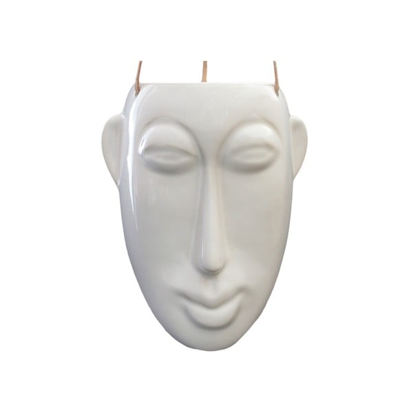 Ghiveci suspendat PT LIVING Mask, înălțime 22,3 cm, alb