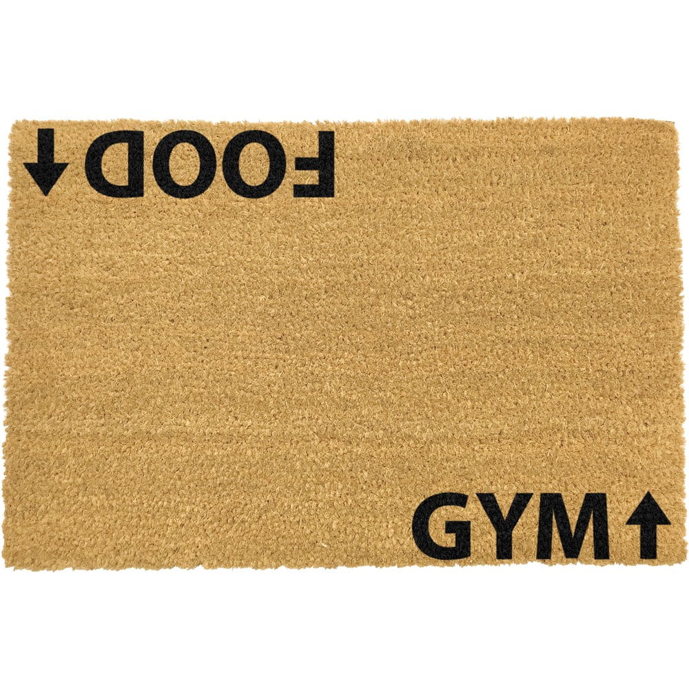 Covoraș intrare din fibre de cocos Artsy Doormats Gym Addict, 40 x 60 cm Artsy Doormats imagine 2022