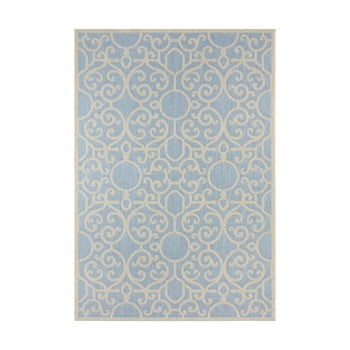 Covor de exterior bougari nebo, 200 x 290 cm, bej - albastru