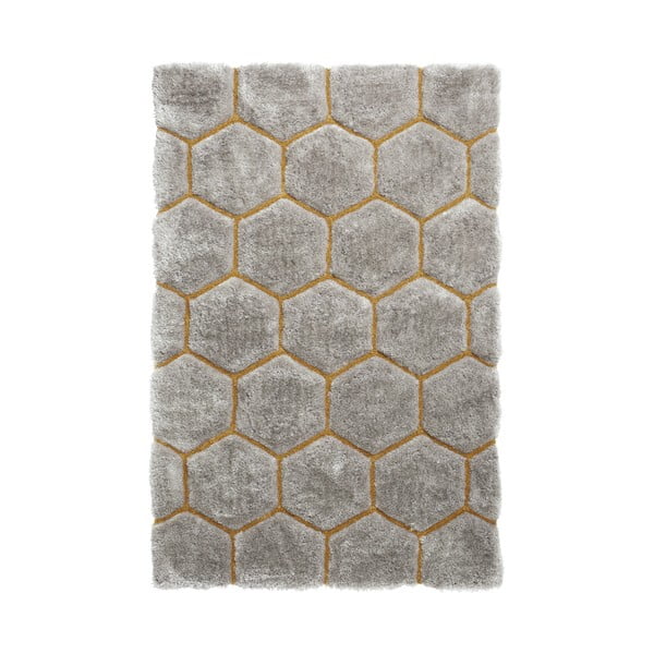 Covor Think Rugs Noble House, 120 x 170 cm, gri-galben