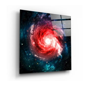 Tablou din sticlă insigne rose infinity, 40 x 40 cm