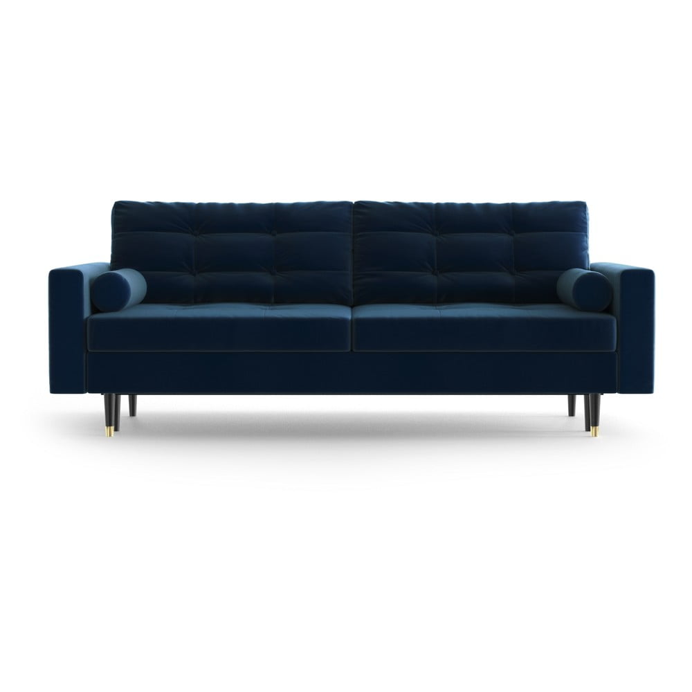 Canapea extensibilă din catifea Daniel Hechter Home Aldo, albastru bonami.ro imagine 2022