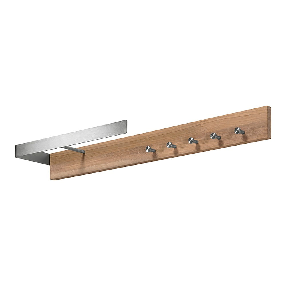 Cuier de perete argintiu-natural din metal Noa – Spinder Design