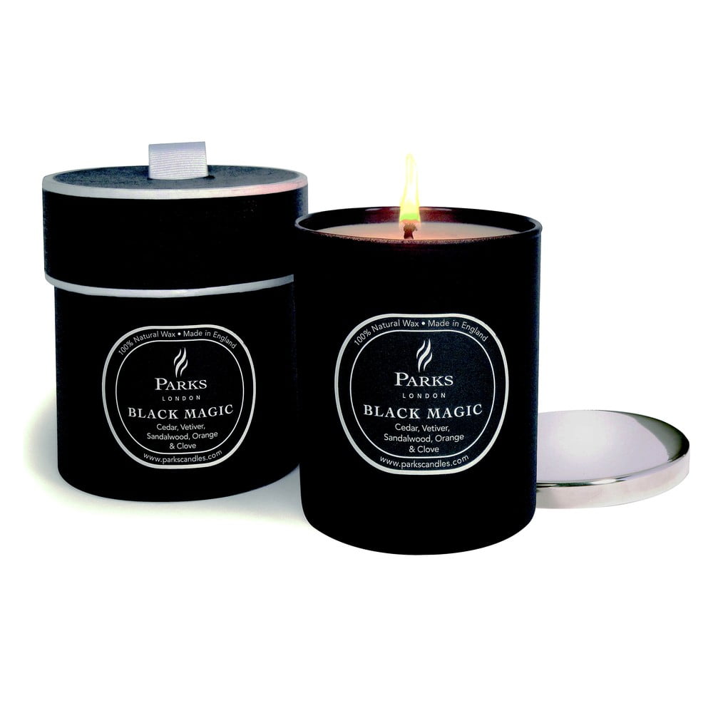 Lumânare parfumată Parks Candles London Magic, aromă de cedru și vetiver, durată ardere 45 ore