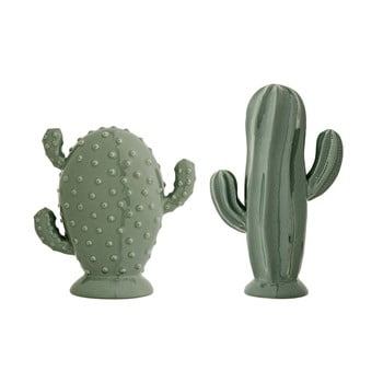 Set 2 decorațiuni bloomingville cactus, verde
