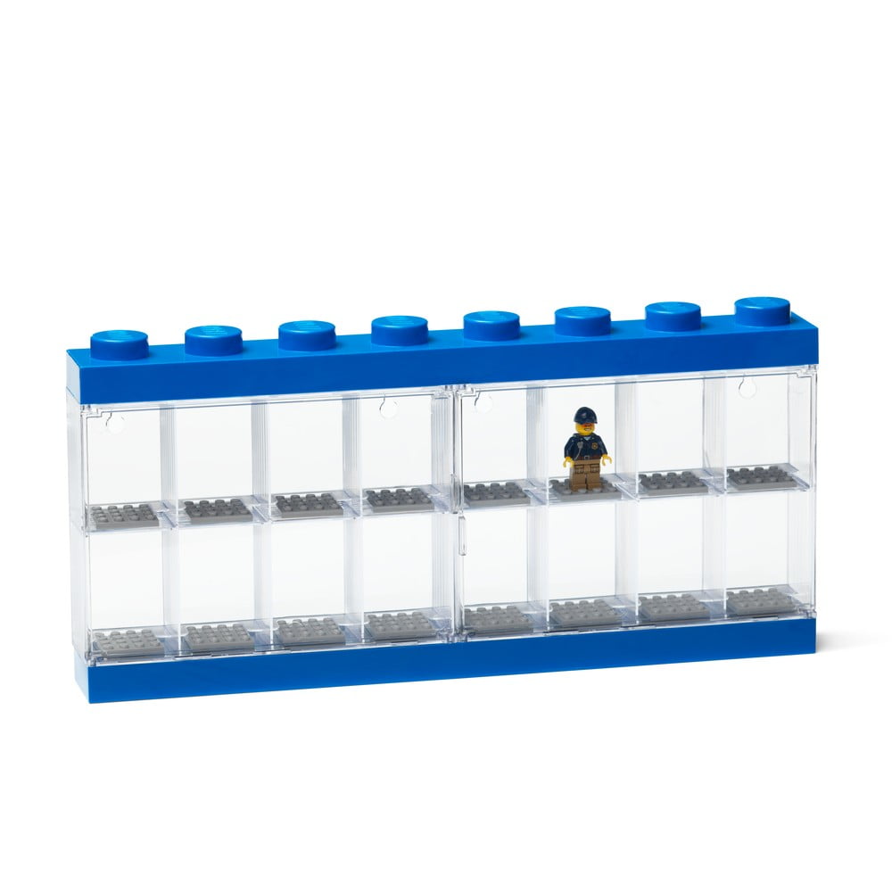 Cutie depozitare 16 minifigurine LEGO®, albastru bonami.ro
