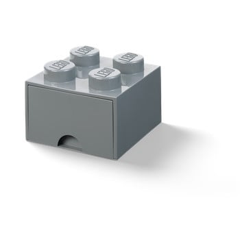 Cutie depozitare cu sertar lego®, gri închis