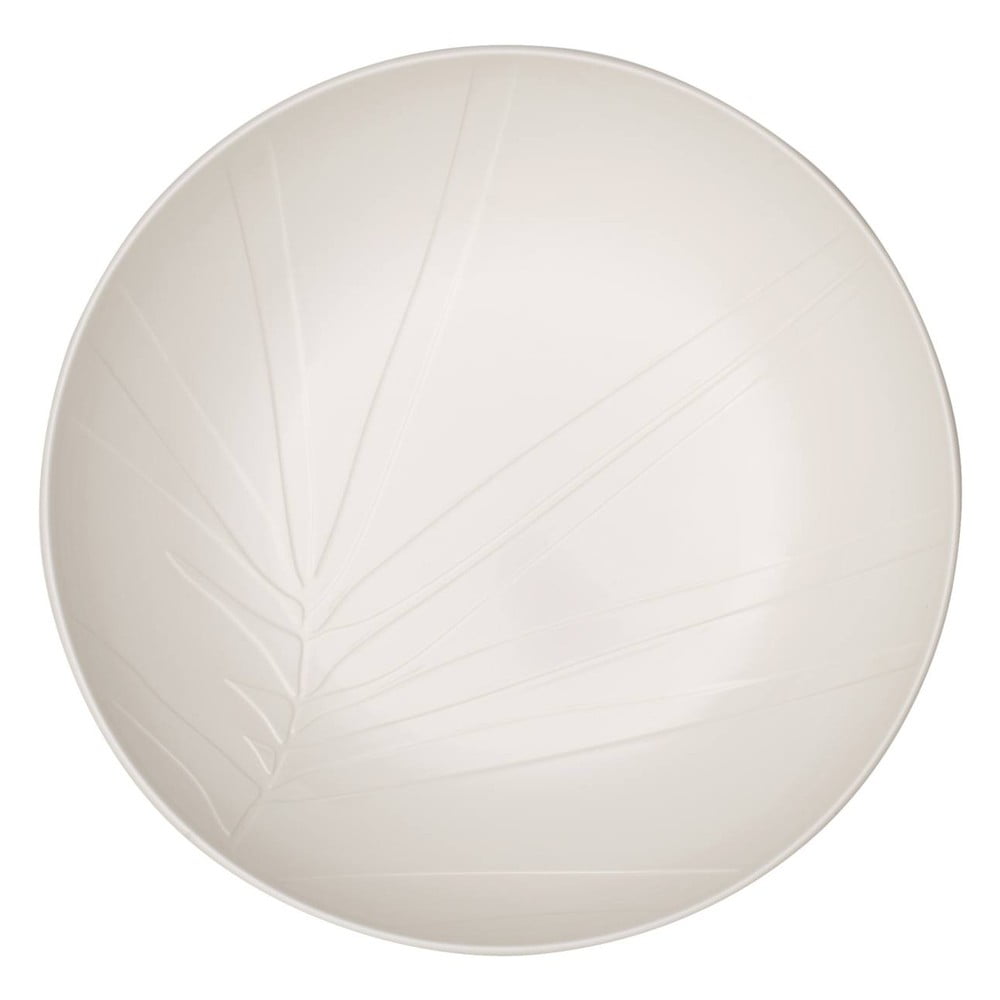 Bol servire din porțelan villeroy & boch leaf, ⌀ 26 cm, alb