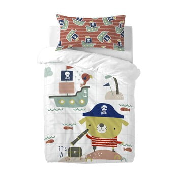 Lenjerie de pat din bumbac pentru copii moshi moshi pirate, 115 x 145 cm