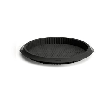Formă din silicon cu găuri pentru Quiche Lékué, ⌀ 28 cm, negru