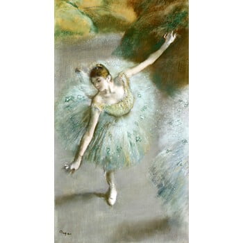Reproducere tablou edgar degas - dancer in green, 55 x 30 cm