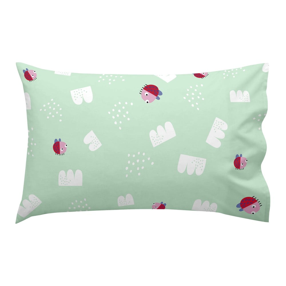 Față de pernă din bumbac pentru copii moshi moshi patchwork animal, 40 x 60 cm